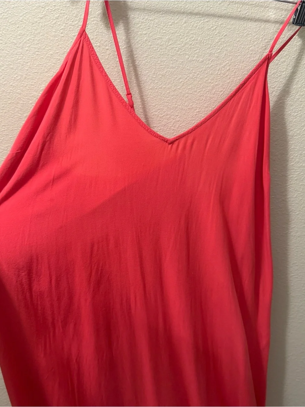 Women’s XXL Old Navy Coral Flowy Spaghetti Strap Long Shift Maxi Dress